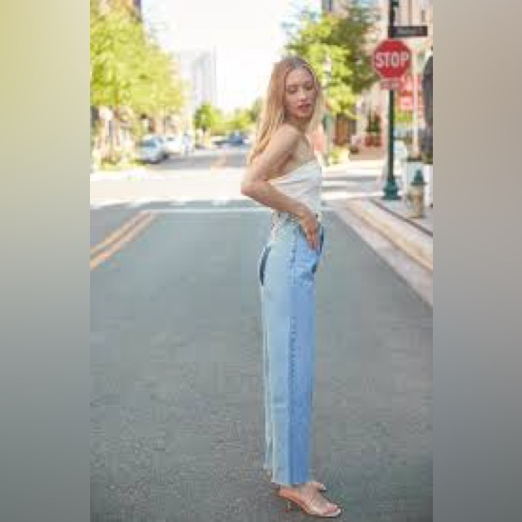 Agolde pieced angle denim jeans - Picture 2 of 7